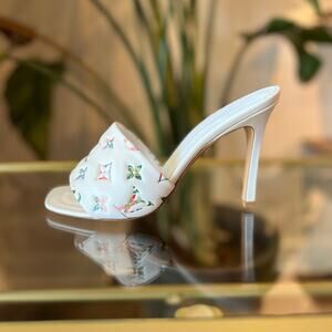 Louis Vuitton White Multicolor Heels